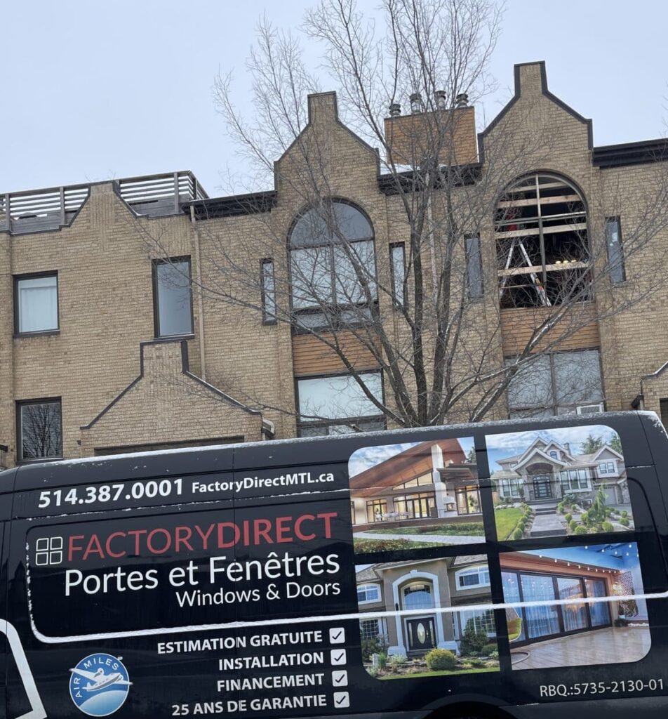 Installation de portes et fenêtres Montréal Factory Direct